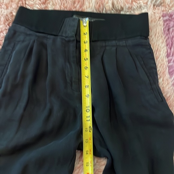 Yigal Azrouel Black Pleated Ankle Pant - Picture 13 of 14